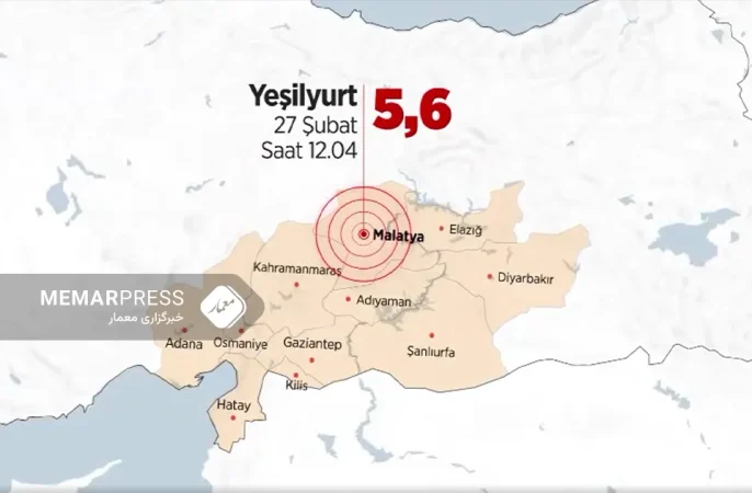 وقوع زمین لرزه ۵.۶ ریشتری در ترکیه/ ثبت ۱۰ هزار پس لرزه طی ۲۰ روز