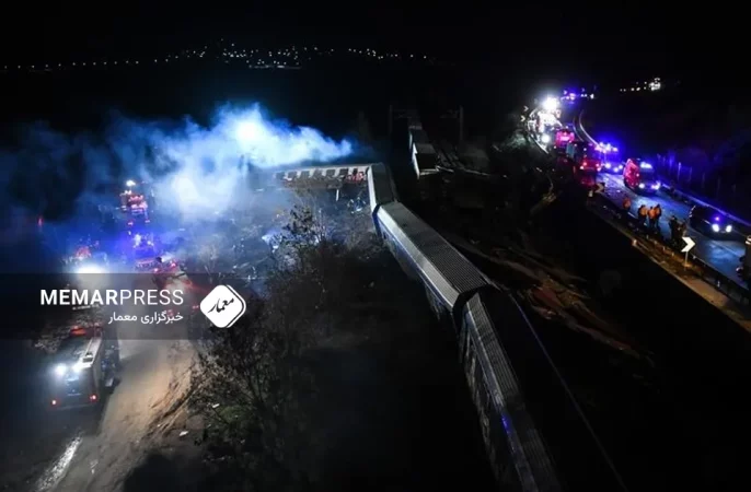 ۳۲ کشته و ۸۵ زخمی بر اثر برخورد دو قطار در یونان