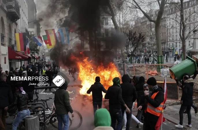 معترضان فرانسوی خواستار اصلاح نظام بازنشستگی و خروج این کشور از ناتو شدند