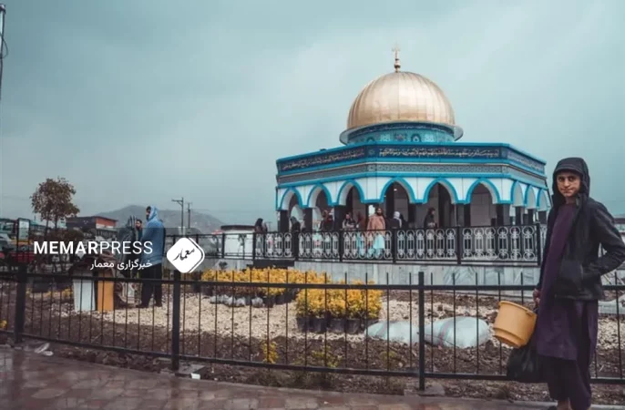 تندیس مسجد الاقصی در کابل غبارروبی شد