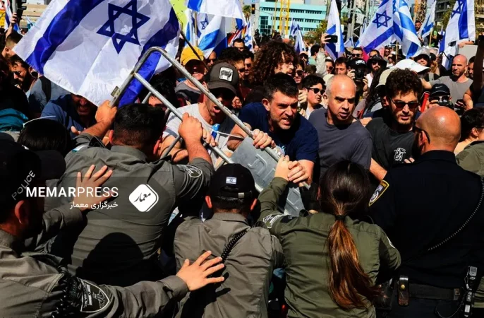 تظاهرات گسترده در تل‌آویو علیه سیاست کابینه نتانیاهو برای نهمین هفته متوالی