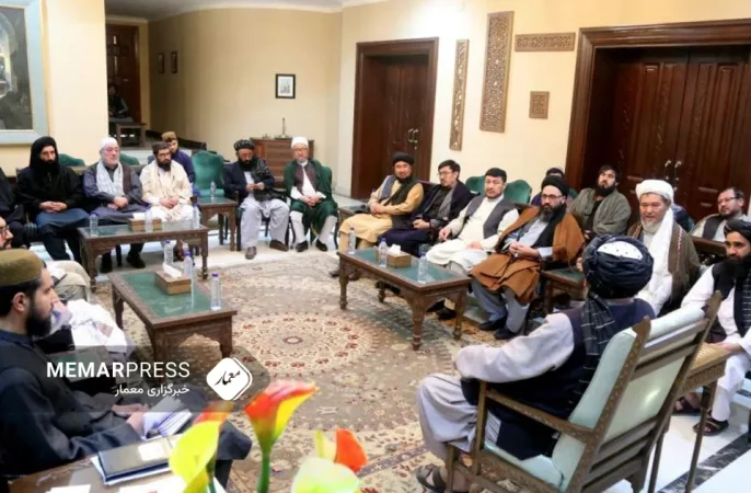 دیدار معاون سیاسی ریاست الوزراء طالبان با اعضای کمیسیون شیعیان در افغانستان