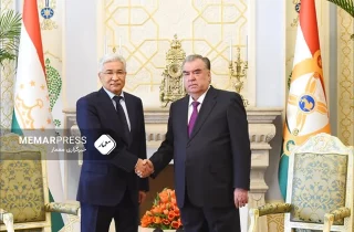 دیدار و گفتوگوی امامعلی رحمان با دبیرکل پیمان امنیت جمعی