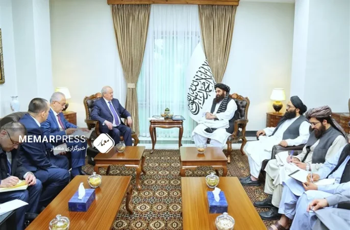 دیدار امیر خان متقی با نماینده ویژه رئیس‌جمهور ازبکستان