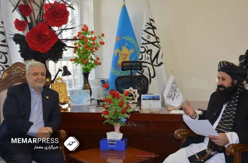 دیدار و گفتگوی سفیر ایران در کابل با حقانی، سرپرست وزارت امور مهاجرین
