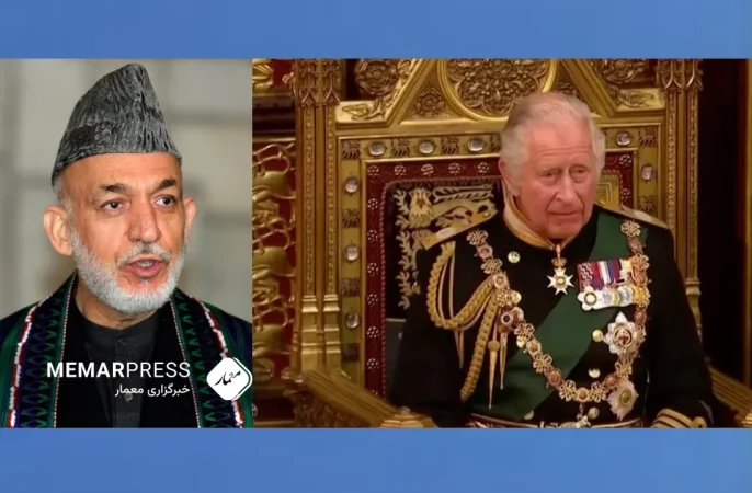 دیدار و گفتگوی کرزی و پادشاه بریتانیا درباره صلح و ثبات در افغانستان
