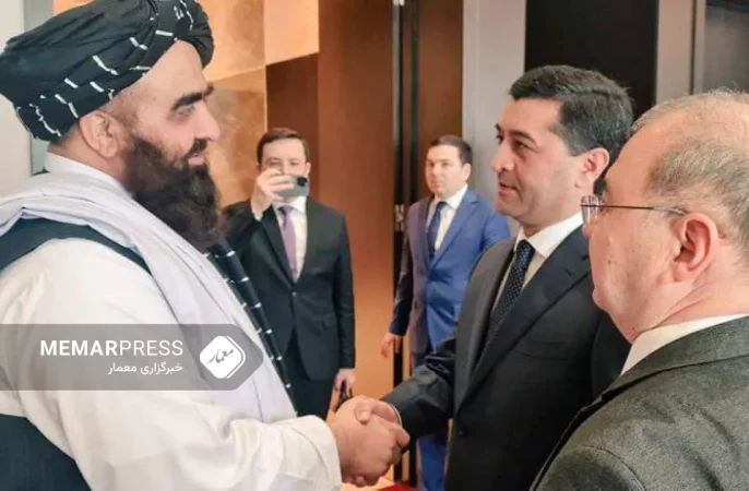 دیدار امیرخان متقی با وزیر خارجه اوزبکستان دیدار کرد