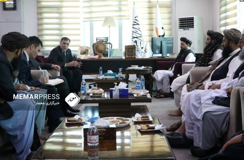 د اوبو او انرژۍ وزارت سرپرست د (TAP) پروژې د چارو د پيل په موخه د ترکمنستان له سفیر سره وکتل