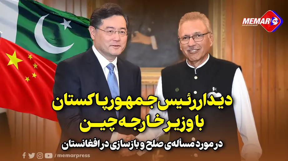 دیدار رئیس جمهور پاکستان با وزیر خارجه چین
