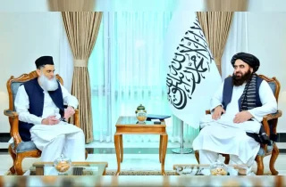 دیدار و گفتگوی متقی با سفیر پاکستان در کابل