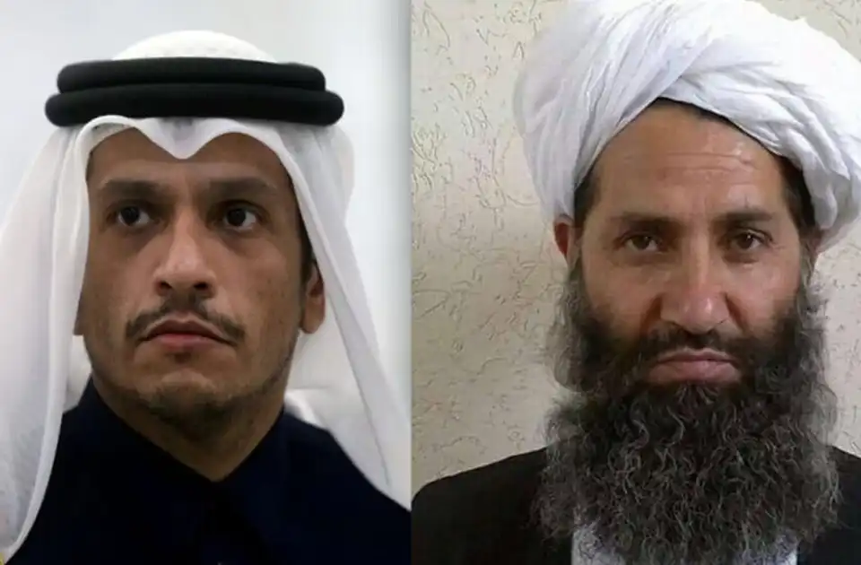 د قطر له لومړي وزیر سره د ملا هبتالله محرمانه لیدنه