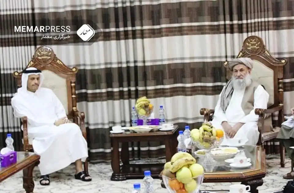 د سرپرست حکومت د لومړي وزیر او د قطر د بهرنیو چارو وزیر تر منځ لیدنه او خبرې