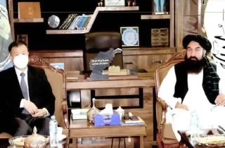 دیدار و گفتگوی وزیر اطلاعات و فرهنگ طالبان با سفیر چین؛تاکید بر تقویت روابط فرهنگی دو کشور