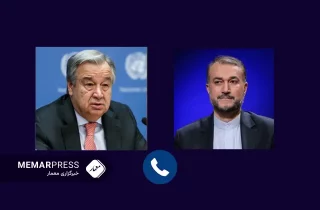 گفتگوی تلفنی دبیر کل سازمان ملل و وزیر خارجه ایران در مورد افغانستان