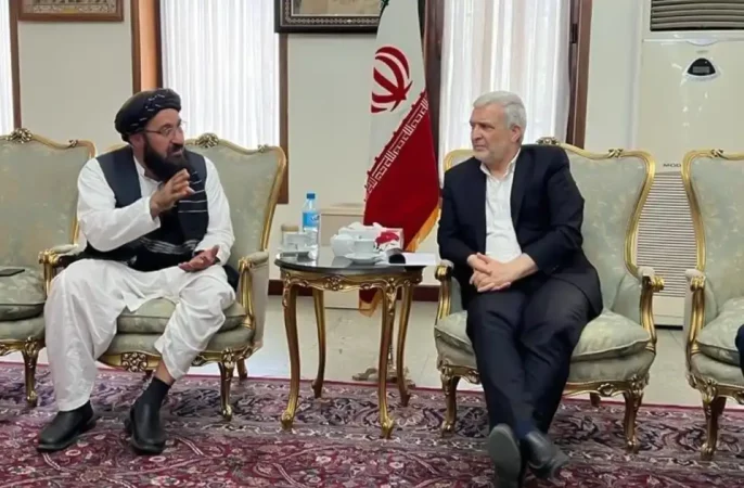 دیدار کاظمی قمی و بخت‌الرحمن شرافت؛ افزایش همکاری‌های ریلی ایران و افغانستان