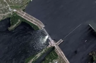 انفجار در سد کاخوفکا در جنوب اوکراین