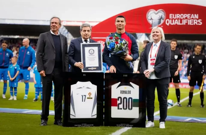 رکورد رونالدو وارد گینس شد؛ اولین ۲۰۰ تایی فوتبال