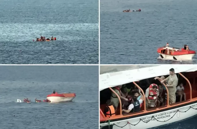 غرق شدن ۷۸ تن در پی واژگونی قایق پناه‌جویان در سواحل یونان