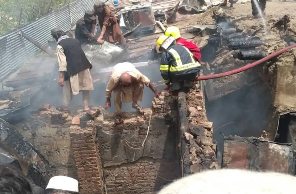 آتش‌سوزی در شرکت نساجی گلبهار