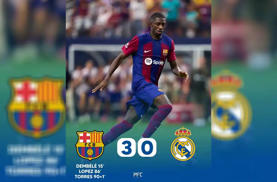 پیروزی بارسلونا مقابل رئال مادرید در الکلاسیکوی دوستانه