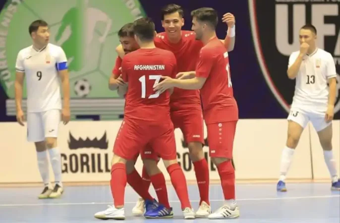 پیروزی تیم‌ ملی فوتسال افغانستان مقابل قرغیزستان