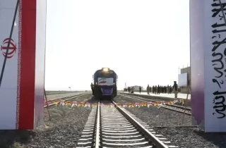 آغاز روند انتقال اموال تجارتی از طریق خط آهن خواف - هرات