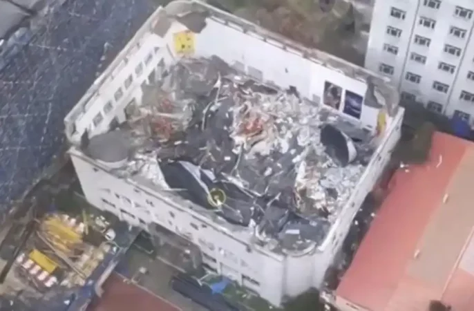 ریزش سقف یک ورزشگاه در چین 11 کشته بر جاس گذاشت