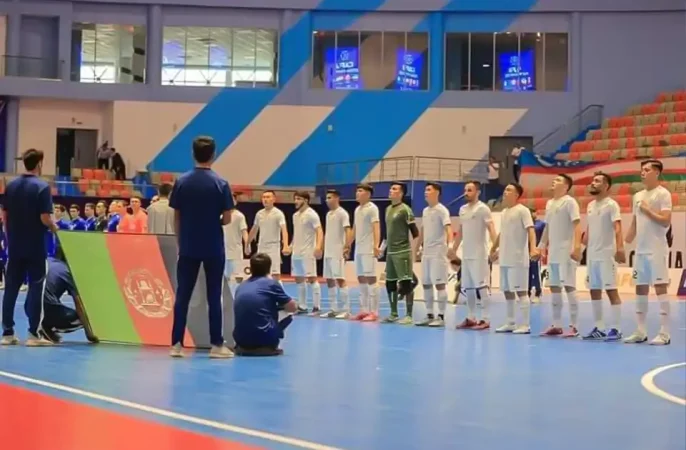 شکست تیم فوتسال افغانستان در برابر ایران در مسابقات کافا
