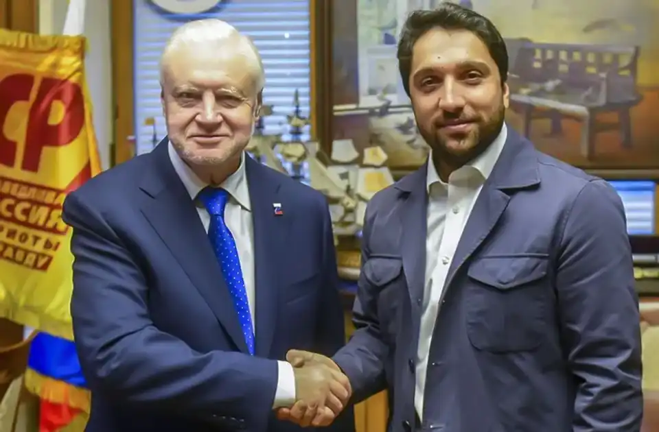 دیدار و گفتگوی احمد مسعود با رئیس فراکسیون حزب روسیه عادل درباره وضعیت سیاسی افغانستان