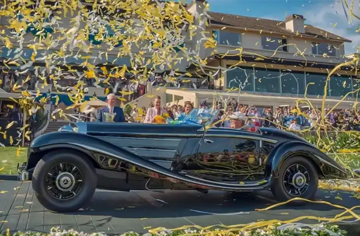 موتر مرسدس بنز متعلق به محمد ظاهر شاه، برنده جایزه برتر نمایشگاه موترهای قدیمی شد