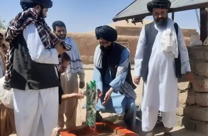طالبان با حمایت مالی موسسات بین‌المللی سه شبکه آب‌رسانی در نیمروز ایجاد ساخت