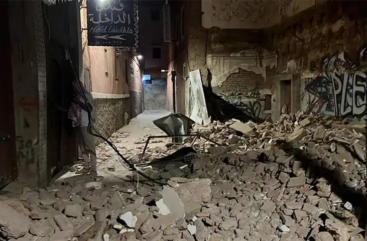 زمین لرزه مرگبار در مراکش، دستکم ۶۳۲کشته و ۳۲۹ زخمی برجای گذاشت