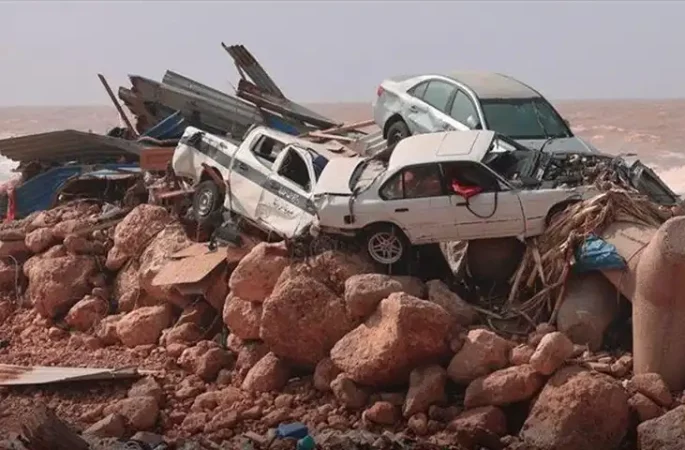 لیبیا: دستکم ۲۰۰۰ تن بر اثر سیلاب جان باختن و هزاران نفر مفقود شده اند