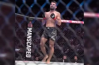 فرید بشارت، ورزشکار مبارزات آزاد افغانستانی، مبارز برازیلی‌اش را تسلیم کرد