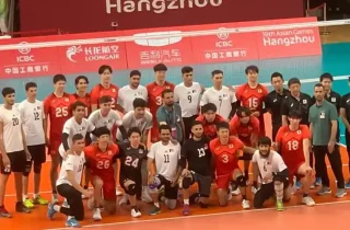 تیم ملی والیبال افغانستان در نخستین بازی در بازی‌های آسیایی هانگژو مغلوب جاپان شد