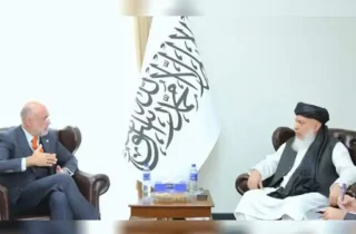 دیدار و گفتگوی معین سیاسی وزارت خارجه طالبان با رئیس یونسیف در کابل
