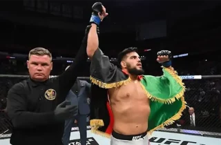 نصرت حق‌‌پرست، ورزشکار افغانستانی حریف امریکایی‌اش را شکست داد