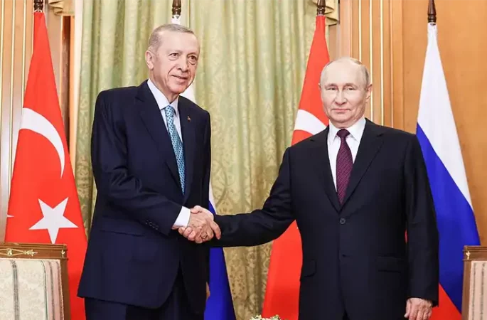 پوتین در دیدار با اردوغان : روسیه آماده احیای توافق غلات است