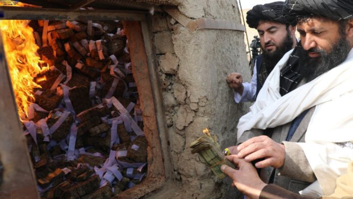 ۱۸۰ میلیون افغانی پول نقد در قندهار سوزانده شد