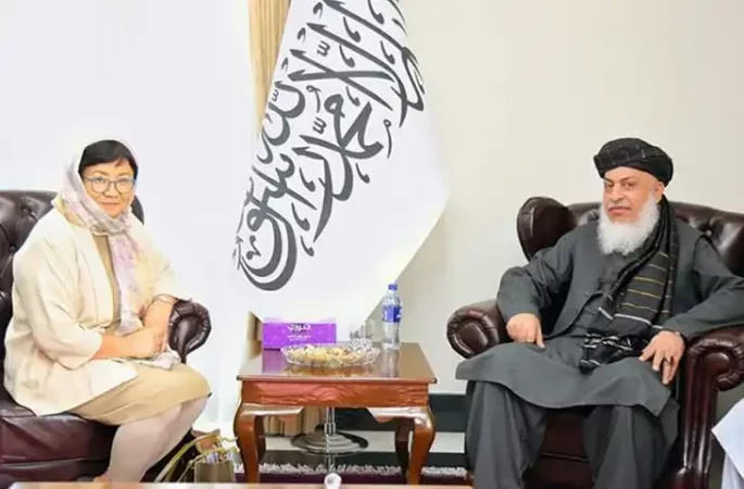 دیدار و گفتگوی معین سیاسی وزارت خارجه طالبان با نماینده سازمان ملل