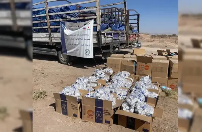 برنامه جهانی غذا ارسال کمک‌های مواد غذایی به زلزله‌زدگان هرات را آغاز کرد