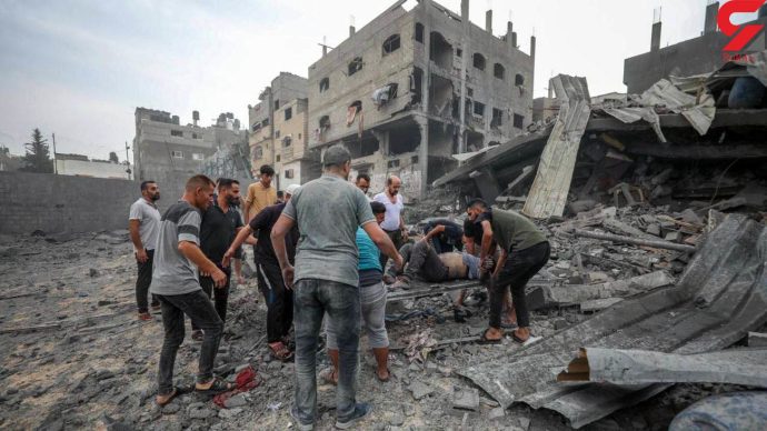 غزه ، افزون بر ١٢٠٠ نفر زیر خرابه های خانه ها بندی شدند