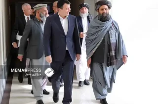 دیدار و گفتگوی ملا عبدالغنی برادر با معاون نخست‌وزیر ازبکستان