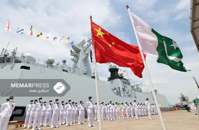 رزمایش مشترک چین و پاکستان در دریای عرب