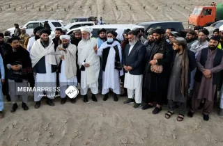سفر ملا عبدالغنی برادر به سرپل برای افتتاح چاه‌های نفتی جدید