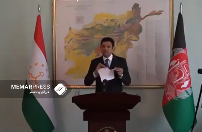 سفیر افغانستان در تاجیکستان نامه معرفی دیپلمات طالبان را پاره کرد