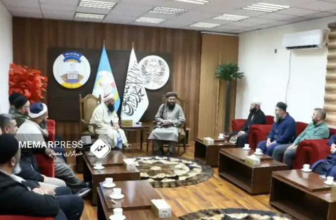 دیدار و گفتگوی سرپرست وزارت آب و انرژی طالبان با مسوولان بنیاد خیریه ادیف ترکیه