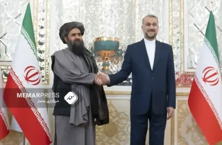 دیدار هیئت اقتصادی طالبان با وزیر خارجه ایران