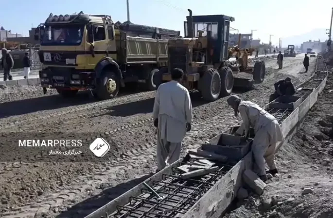 بازسازی جاده‌ها در شهر کابل و امیدواری شهروندان به حل مشکلات ترافیکی