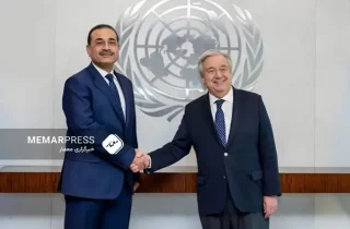 دیدار و گفتگوی دبیرکل سازمان ملل با رییس ستاد ارتش پاکستان درباره افغانستان